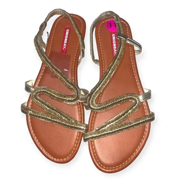 Unionbay beaded embellished sandals - Picture 1 of 3